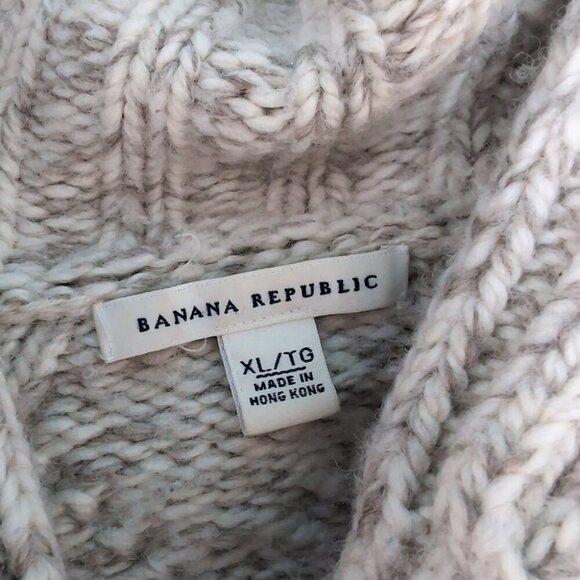 Banana Republic Chunky Knit Shawl Collar Cardigan Sweater – Women XL - Picture 3 of 6